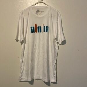 LinkSoul short sleeve aloha white uber soft t shirt XL